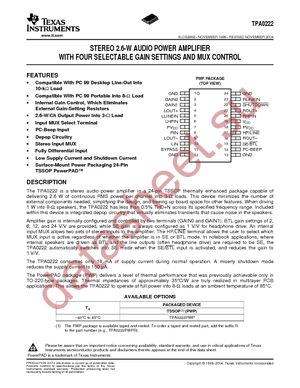 TPA0222PWPR datasheet  